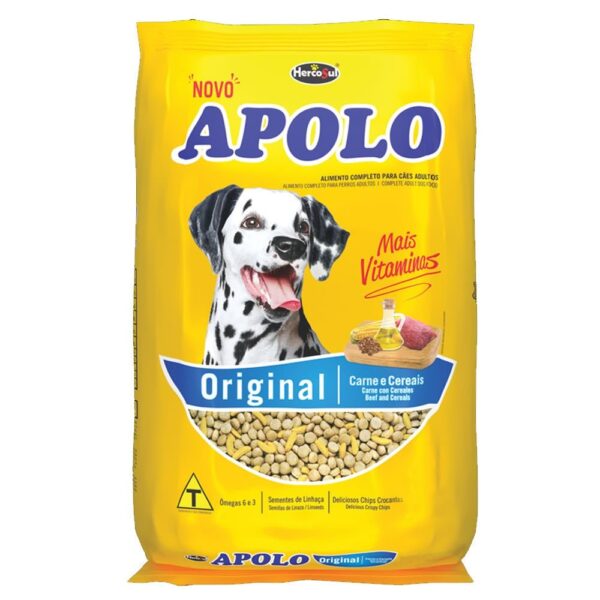 Ração Apolo Cão Adulto Original Carne e Cereais 20kg