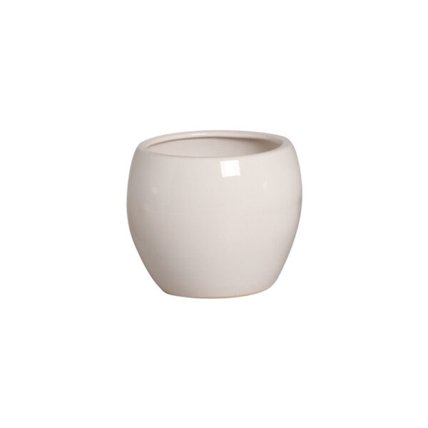 Vaso Cachepot Orquídea Branco G - POTE 15