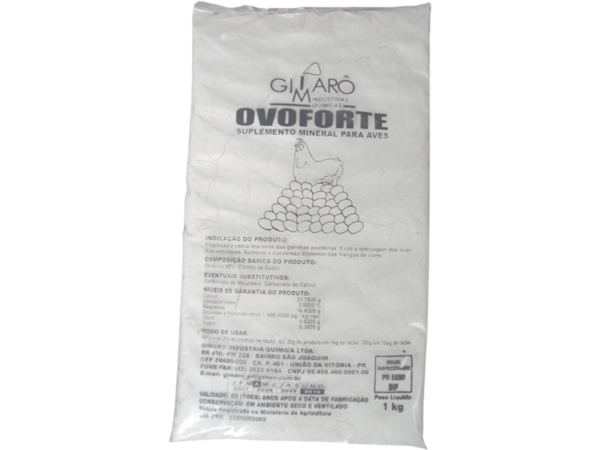 Suplemento Mineral Aves Ovo Forte 1Kg - Gimaco