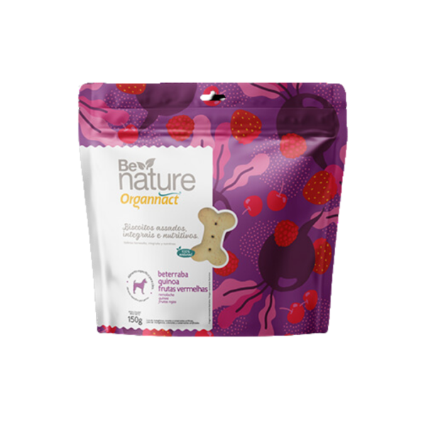 Biscoito Be Nature Beterraba, Quinoa e Frutas Vermelhas 150g - Organnact