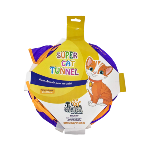 Túnel Colorido para gatos 1,10m - Savana Pet