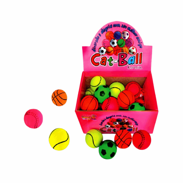 Brinquedo Bola Borracha Gato