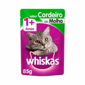 Ração Úmida Whiskas Gato Adulto Cordeiro 85g