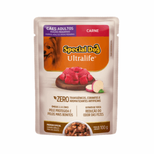 Ração Úmida Special Dog Cão Adulto Raças Pequenas Ultralife Carne com Batata Doce 100g