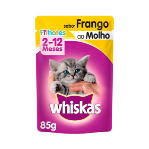 Ração úmida Whiskas Gato Filhote Frango 85g