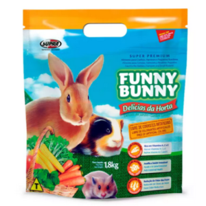 Ração Funny Bunny Delícias da Horta 1,800kg
