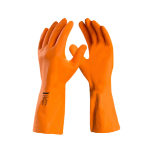 Luva Latex Max Reforçada Laranja G - Danny