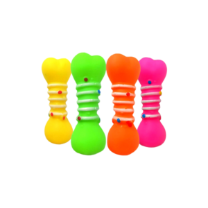Brinquedo Halteres Colorido com Pintinhas - Pet Toy