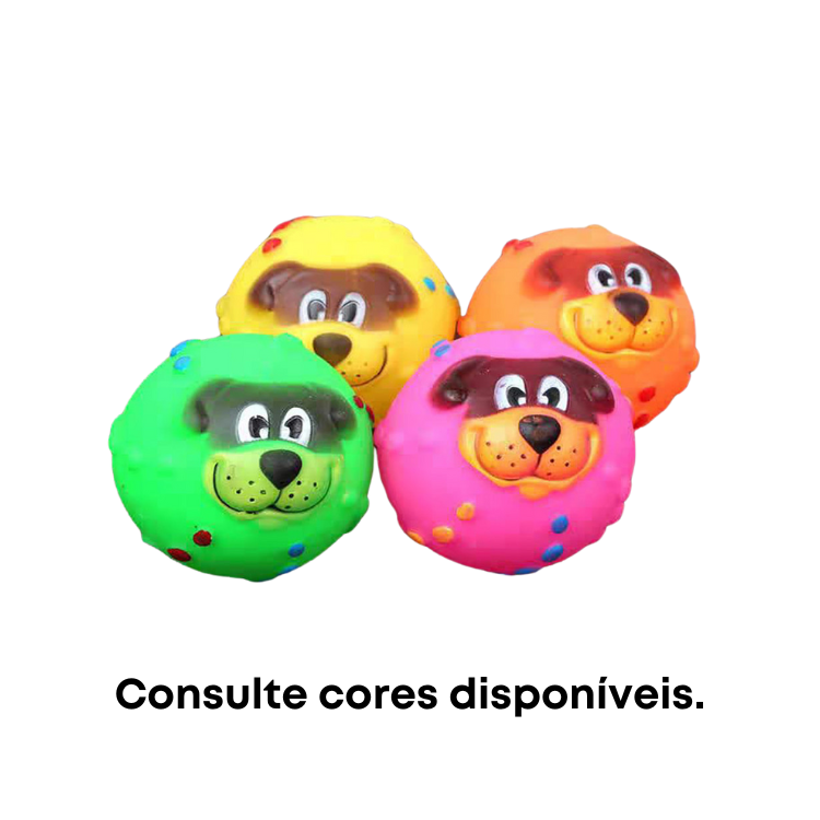 Brinquedo Bola Dog Feliz com Apito - Pet Toy