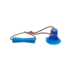 Brinquedo Bite Toy Cabo de Guerra com Ventosa Azul - Pet Maxx
