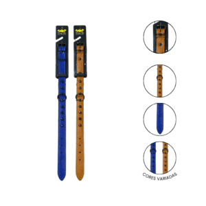 Coleira Couro Premium com Spike N9 - Tribus Pet