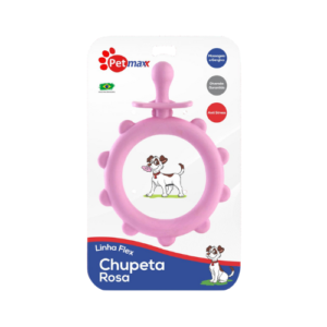 Brinquedo Chupeta Mordedor Rosa - Pet Maxx