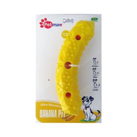 Brinquedo Banana Pet Ultra Resistente - PetMaxx