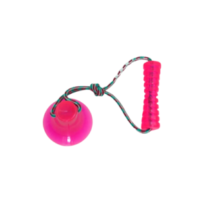 Brinquedo Bite Toy Cabo de Guerra com Ventosa Rosa - Pet Maxx