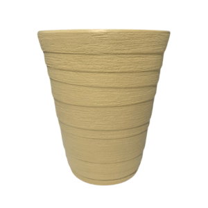 Vaso Cone Degrau N°2 Areia  C/Prato - Vasos Brasil
