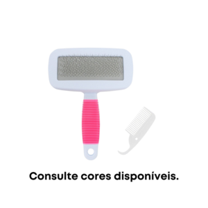Rasqueadeira Emborrachada G com Limpador - CleanPets