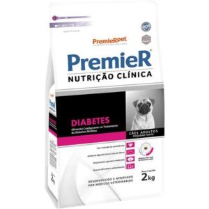 Ração Premier Cão Adulto Raças Pequenas Nutrição Clínica Diabetes 2kg