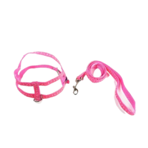 Peiteira + Guia Lisa Simples N1 Rosa