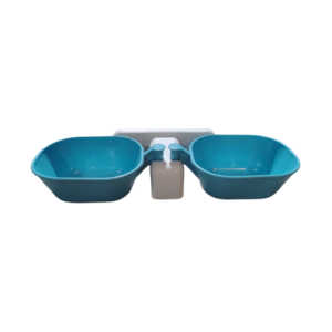 Comedouro e Bebedouro Parede Azul Bebê 600ml - 2D Pet