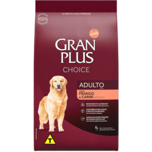 Ração GranPlus Cão Adulto Raças Médias e Grandes Choice Frango e Carne 10,1kg
