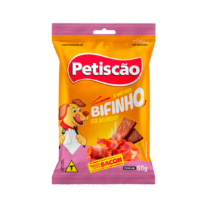 Bifinho Mastigavel Bacon 60g - Petiscão