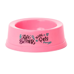 Comedouro Rosa 1L - Plasvale