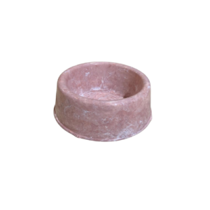 Comedouro Patinhas Mármore Rose 1100ml - Pet Injet