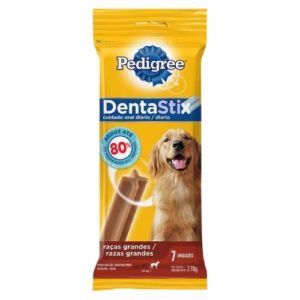 Petisco Pedigree Cão Raças Grandes 7 Unidades Dentastix 270g