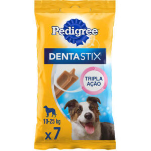 Petisco Pedigree Cão Adulto Raças Médias 7 Unidades Dentastix 180g