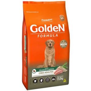 Ração Golden Cão Adulto Raças Médias e Grandes Fórmula Frango e Arroz 15kg