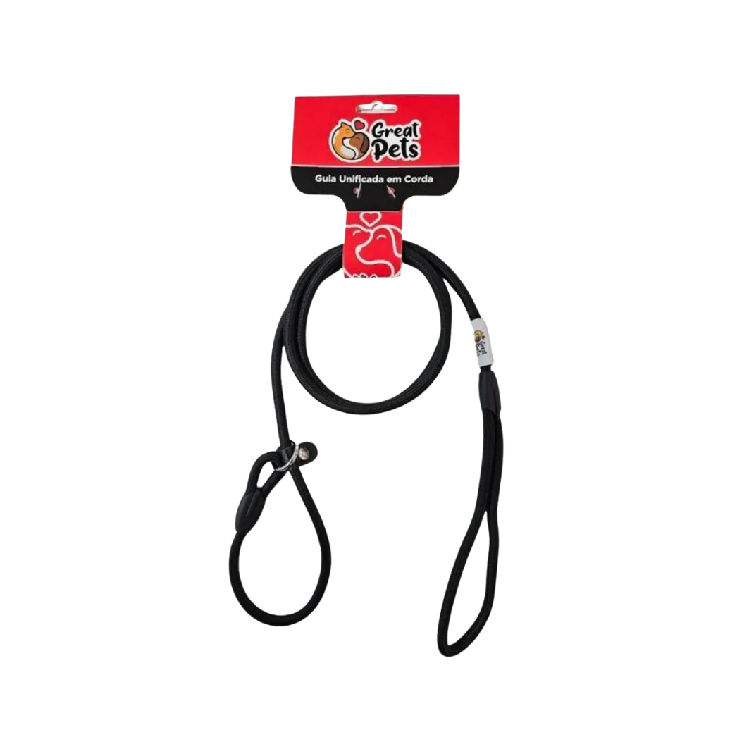 Guia Unificada Corda P Preto - Great pets