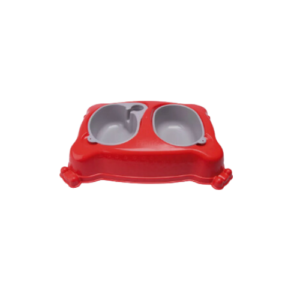 Comedouro e Bebedouro G Vermelho - New Pratic