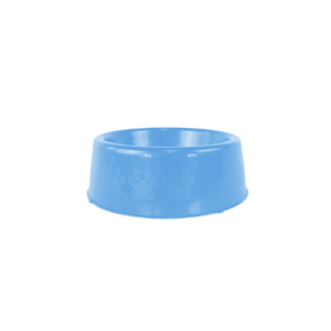 Comedouro Plástico Patinhas Grande Azul N5 2750ml