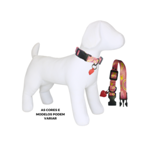 Coleira Cão Summer com Pingente M - Tribus Pets