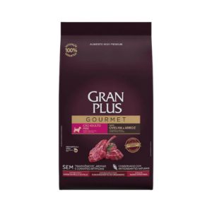 Ração GranPlus Cão Adulto Raças Pequenas Gourmet Ovelha e Arroz 3kg