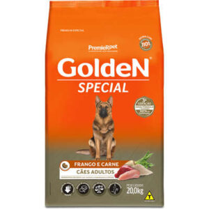 Ração Golden Cão Adulto Raças Médias e Grandes Special Frango e Carne 20kg