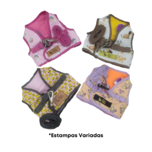 Colete Peitoral com Guia GG - Julie Puppy