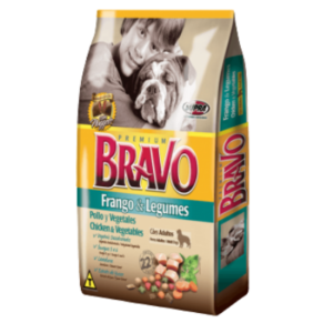Ração Bravo Cão Adulto Light Frango e Legumes 15kg