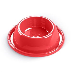 Comedouro Plástico Anti-Formiga Cão Vermelho 300ml - Pet Injet