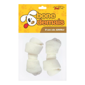 Petisco Osso No 3x4 Natural com 2 Unidades 50gr - Bone Demais