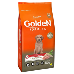 Ração Golden Cão Filhote Raças Médias e Grandes Fórmula Frango e Arroz 15kg