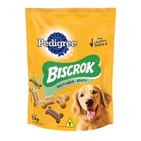 Biscoito Pedigree Cão Adulto Biscrok Multi Sabores 1kg