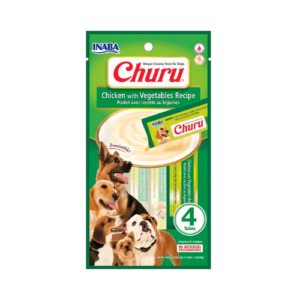 Petisco Churu Cão Frango com Vegetais - 4un