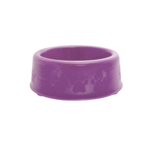 Comedouro Plástico Patinhas Médio Lilás N4 1900ml