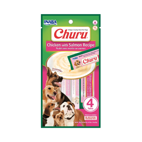 Petisco Churu Cão Frango com Salmão - 4un