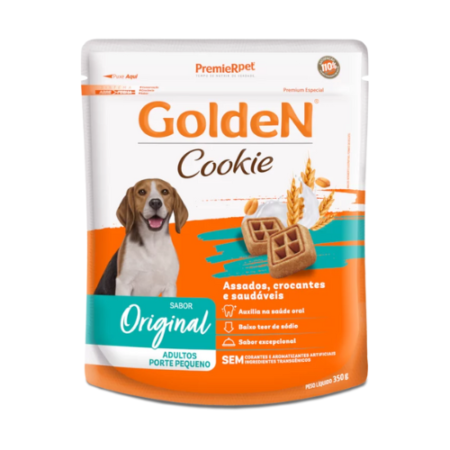 Biscoito Golden Cookie para Cão Adulto Raças Pequenas Original - 750g
