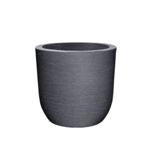 Vaso Redondo Grafiato Preto N3 - Vasos Brasil
