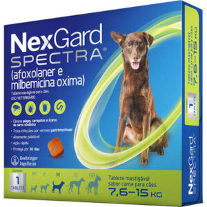Antipulgas e Carrapatos NexGard Spectra Cão 7,6 a 15kg - 1 Tablete
