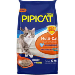 Areia Sanitária Pipicat Multicat 12kg
