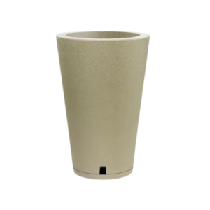 Vaso Petra Cônico 60 Com Prato Areia